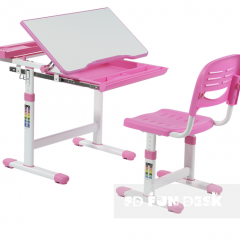 Комплект парта + стул трансформеры Cantare Pink в Сургуте - surgut.mebel24.online | фото