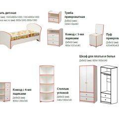 Набор мебели для детской Юниор-10 (с кроватью 800*1900) ЛДСП в Сургуте - surgut.mebel24.online | фото 2