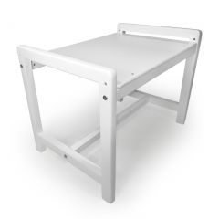 Детский растущий комплект стол и два стула  Я САМ "Лофт" (Белый, Белый) в Сургуте - surgut.mebel24.online | фото 3