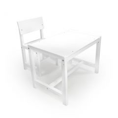 Детский растущий комплект стол и стул Я САМ "Лофт" (Белый, Белый) в Сургуте - surgut.mebel24.online | фото