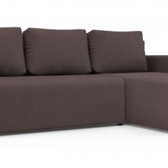 Диван угловой Алиса 3 Bahama PLUM - Teos Dark Brown в Сургуте - surgut.mebel24.online | фото