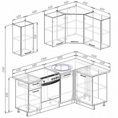 Кухонный гарнитур угловой Бланка 2000х1200 (Стол. 26мм) в Сургуте - surgut.mebel24.online | фото 2