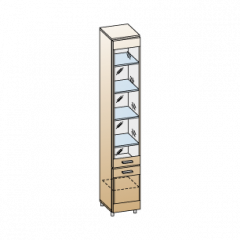 Гостиная Камелия Композиция 1 (Гикори Джексон светлый) в Сургуте - surgut.mebel24.online | фото 3