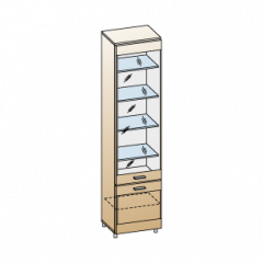 Гостиная Камелия Композиция 5 (Гикори Джексон светлый) в Сургуте - surgut.mebel24.online | фото 2