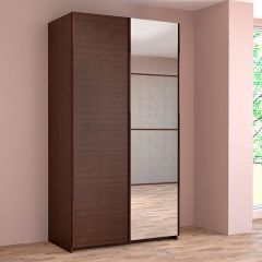 ИННЭС-5 Шкаф-купе 2-х дв. 1400 (1дв. Ф1 - венге, 1дв. Ф2 - зеркало) в Сургуте - surgut.mebel24.online | фото