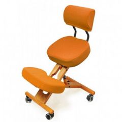 Коленный стул со спинкой Smartstool KW02В + Чехлы в Сургуте - surgut.mebel24.online | фото 4
