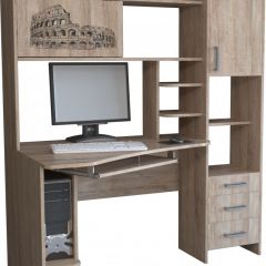 Компьютерный стол КЛ №6.0 левый (Дуб баррик) в Сургуте - surgut.mebel24.online | фото
