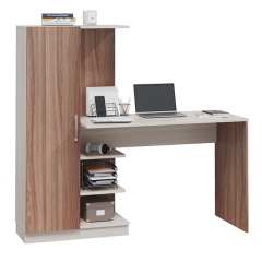 Стол компьютерный Софт (УНИ) Ясень темный/светлый в Сургуте - surgut.mebel24.online | фото 4