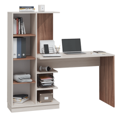 Стол компьютерный Софт (УНИ) Ясень темный/светлый в Сургуте - surgut.mebel24.online | фото 5
