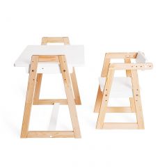 Комплект детской мебели стол и  два стула Я САМ "Лофт-Дуо" (Белый) в Сургуте - surgut.mebel24.online | фото 6