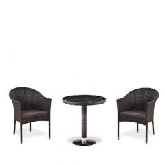 Комплект плетеной мебели T601/Y350A-W53 Brown (2+1) в Сургуте - surgut.mebel24.online | фото