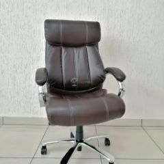 Кресло Barneo K-303 для руководителя (коричневая экокожа) в Сургуте - surgut.mebel24.online | фото