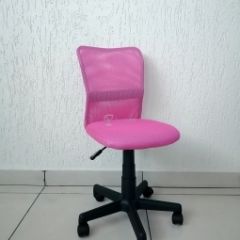 Кресло Barneo K-401 детское (розовая ткань/сетка) в Сургуте - surgut.mebel24.online | фото