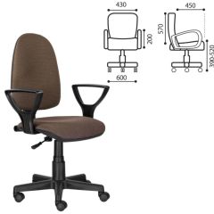 Кресло BRABIX "Prestige Ergo MG-311" (ткань, коричневое) 531875 в Сургуте - surgut.mebel24.online | фото 2
