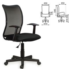 Кресло BRABIX "Spring MG-307" (черное TW) 531406 в Сургуте - surgut.mebel24.online | фото 2