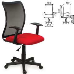 Кресло BRABIX "Spring MG-307" (красное/черное TW) 531405 в Сургуте - surgut.mebel24.online | фото 2