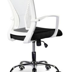Кресло BRABIX "Wings MG-306" (пластик белый, хром, сетка, серое/черное) 532010 в Сургуте - surgut.mebel24.online | фото 4