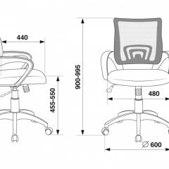 Кресло Бюрократ CH-695N/R/TW-11 красный TW-35N черный TW-11 в Сургуте - surgut.mebel24.online | фото 3