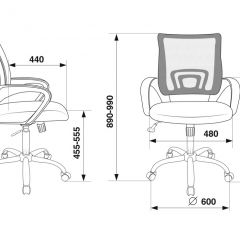 Кресло Бюрократ CH-695N/SL/OR/BLACK оранжевый TW-38-3 черный TW-11 в Сургуте - surgut.mebel24.online | фото 4