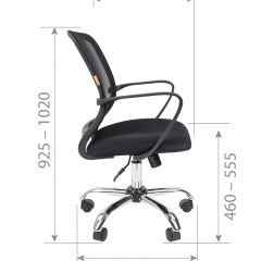 Кресло для оператора CHAIRMAN 698 хром (ткань TW 11/сетка TW 01) в Сургуте - surgut.mebel24.online | фото 7