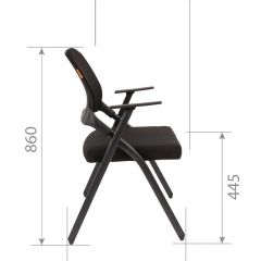 Кресло для посетителей CHAIRMAN NEXX (ткань стандарт черный/сетка DW-61) в Сургуте - surgut.mebel24.online | фото 7