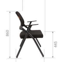 Кресло для посетителей CHAIRMAN NEXX (ткань стандарт черный/сетка DW-66) в Сургуте - surgut.mebel24.online | фото 7