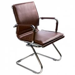Кресло для посетителя Бюрократ CH-993-Low-V/Brown коричневый в Сургуте - surgut.mebel24.online | фото 1