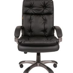 Кресло для руководителя  CHAIRMAN 442 (экокожа черная) в Сургуте - surgut.mebel24.online | фото 1
