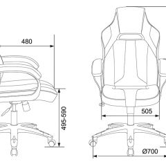 Кресло игровое Бюрократ VIKING 2 AERO YELLOW черный/желтый в Сургуте - surgut.mebel24.online | фото 4