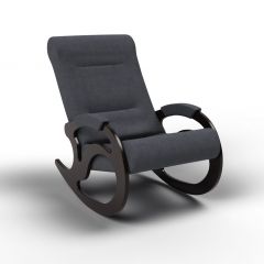 Кресло-качалка Вилла 11-Т-ГР (тканьвенге) ГРАФИТ в Сургуте - surgut.mebel24.online | фото 1