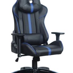 Кресло компьютерное BRABIX "GT Carbon GM-120" (черное/синее) 531930 в Сургуте - surgut.mebel24.online | фото
