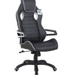 Кресло компьютерное BRABIX Techno Pro GM-003 (экокожа черное/серое, вставки серые) 531814 в Сургуте - surgut.mebel24.online | фото 2