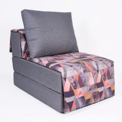 Кресло-кровать бескаркасное Харви (серый-сноу манго) в Сургуте - surgut.mebel24.online | фото 1
