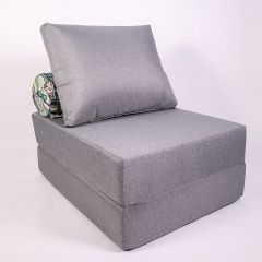 Кресло-кровать-пуф бескаркасное Прайм (Серый) в Сургуте - surgut.mebel24.online | фото
