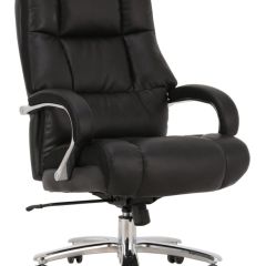 Кресло офисное BRABIX PREMIUM "Bomer HD-007" (рециклированная кожа, хром, черное) 531939 в Сургуте - surgut.mebel24.online | фото