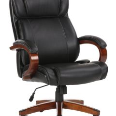 Кресло офисное BRABIX PREMIUM "Magnum EX-701" (дерево, рециклированная кожа, черное) 531827 в Сургуте - surgut.mebel24.online | фото
