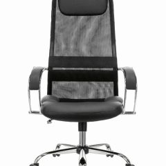 Кресло офисное BRABIX PREMIUM "Stalker EX-608 CH" (хром, ткань-сетка/кожзам, черное) 532091 в Сургуте - surgut.mebel24.online | фото 3