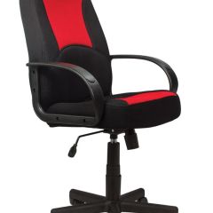 Кресло офисное BRABIX "City EX-512", ткань черная/красная, TW, 531408 в Сургуте - surgut.mebel24.online | фото