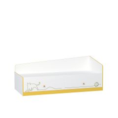 Кровать 11.21 Альфа (Солнечный Свет 0134 BS, Белый премиум) в Сургуте - surgut.mebel24.online | фото