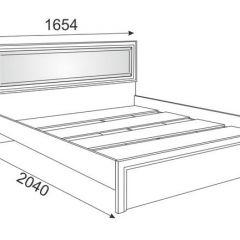Кровать 1.6 Беатрис М09 с мягкой спинкой и настилом (Орех гепланкт) в Сургуте - surgut.mebel24.online | фото 2