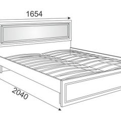 Кровать 1.6 Беатрис М10 с мягкой спинкой и ортопедическим основанием (Орех гепланкт) в Сургуте - surgut.mebel24.online | фото 2