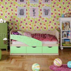 Кровать Бабочки (Салатовый матовый) 1600 в Сургуте - surgut.mebel24.online | фото