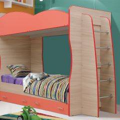 Кровать детская 2-х ярусная Юниор-1.1 (800*2000) ЛДСП в Сургуте - surgut.mebel24.online | фото