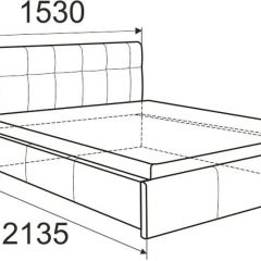 Кровать Изабелла с латами Newtone cacao 1400x2000 в Сургуте - surgut.mebel24.online | фото