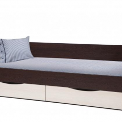 Кровать одинарная "Фея - 3" симметричная New (2000Х900) венге/вудлайн кремовый в Сургуте - surgut.mebel24.online | фото