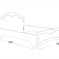 Кровать Ольга-10 МДФ (1600) без основания в Сургуте - surgut.mebel24.online | фото 2