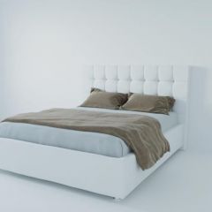 Кровать Венеция без основания 800 (экокожа белая) в Сургуте - surgut.mebel24.online | фото