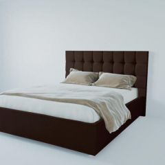 Кровать Венеция без основания 800 (экокожа коричневая) в Сургуте - surgut.mebel24.online | фото 1
