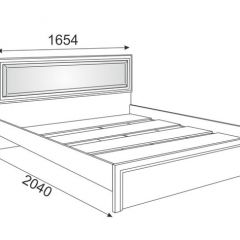 Кровать 1.6 Беатрис М09 с мягкой спинкой и настилом (дуб млечный) в Сургуте - surgut.mebel24.online | фото 2