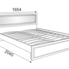 Кровать 1.6 Беатрис М10 с мягкой спинкой и ортопедическим основанием (дуб млечный) в Сургуте - surgut.mebel24.online | фото 3